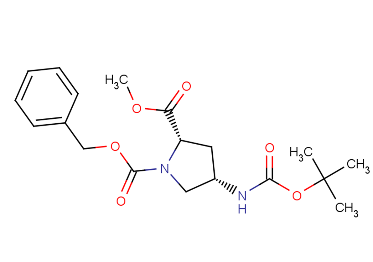 1-benzyl 2-methyl (2S,4S)-4-{[(tert-butoxy)carbonyl]amino}pyrrolidine-1,2-dicarboxylate