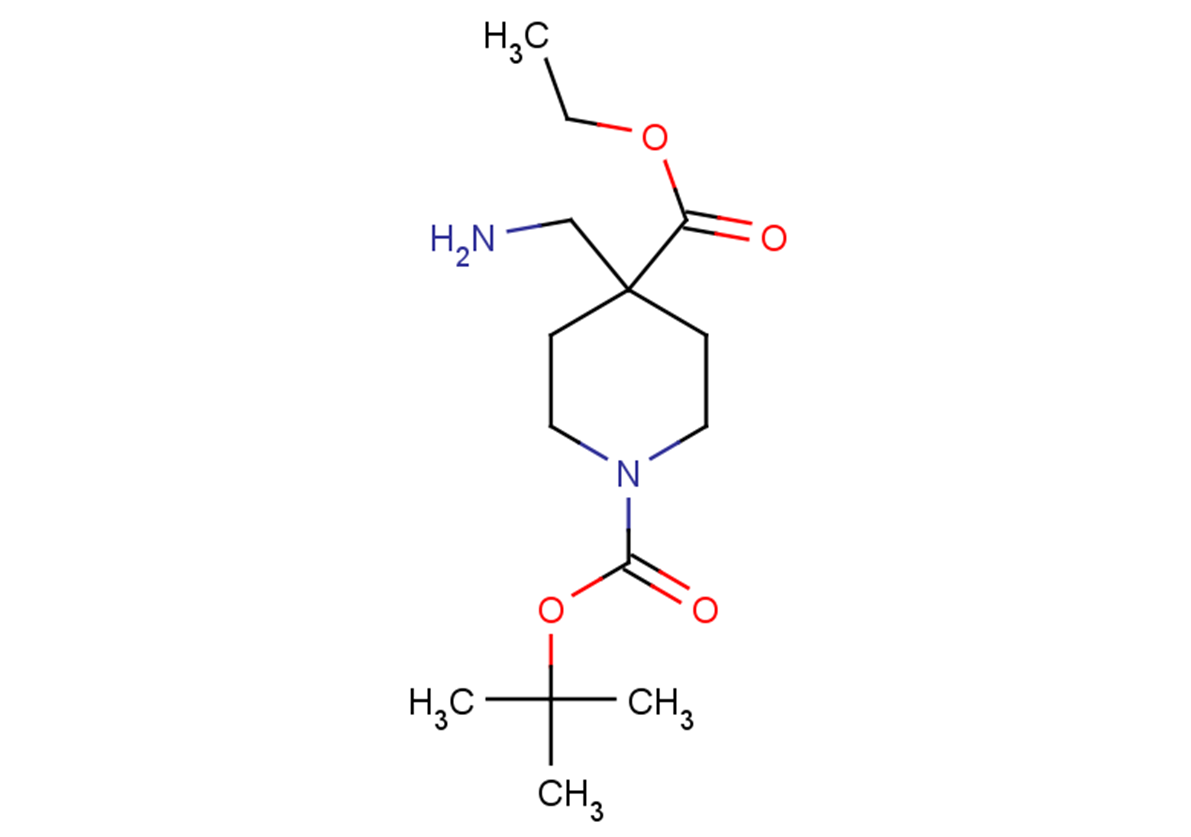 1-tert-butyl 4-ethyl 4-(aminomethyl)piperidine-1,4-dicarboxylate