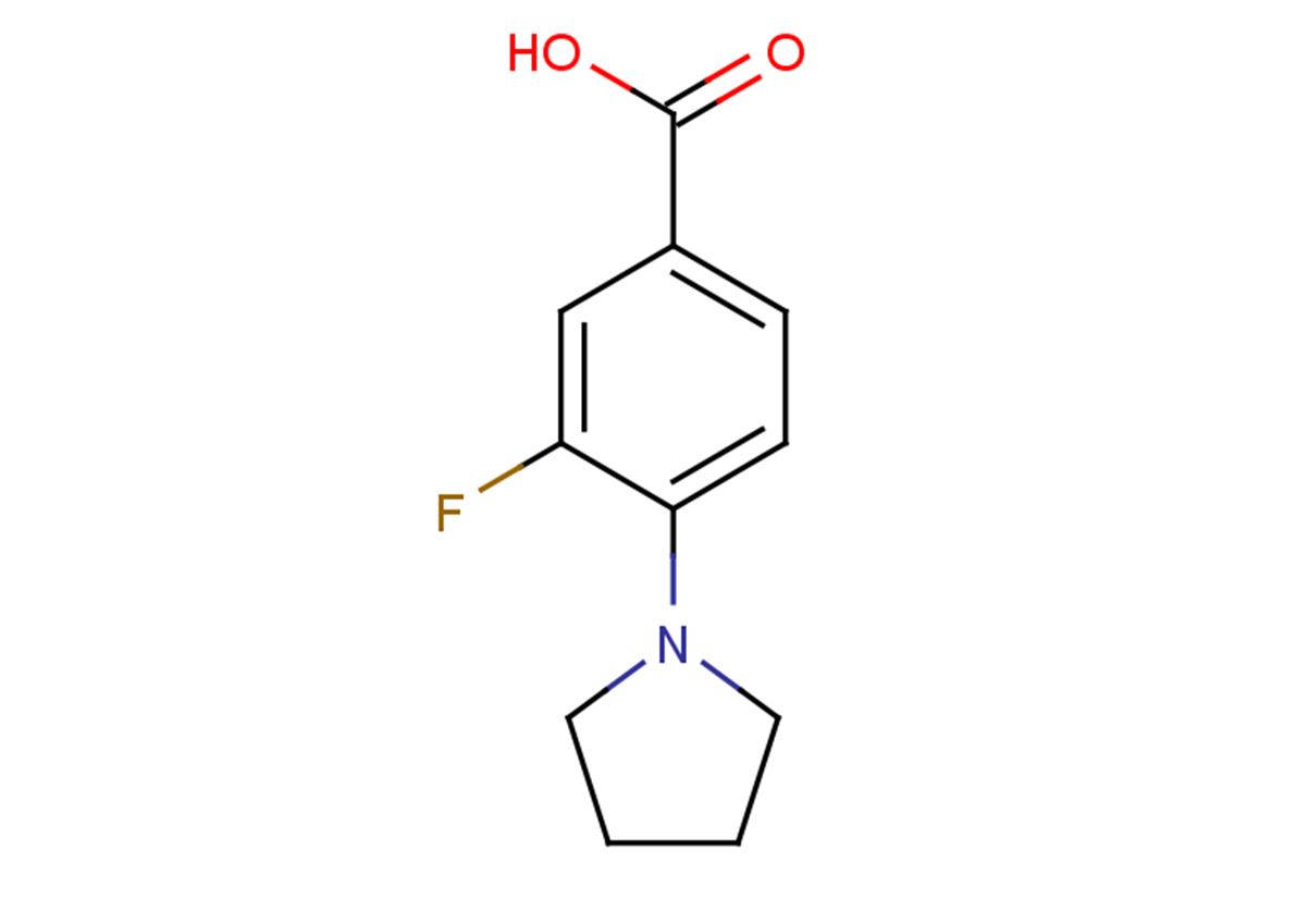 3-fluoro-4-(pyrrolidin-1-yl)benzoic acid