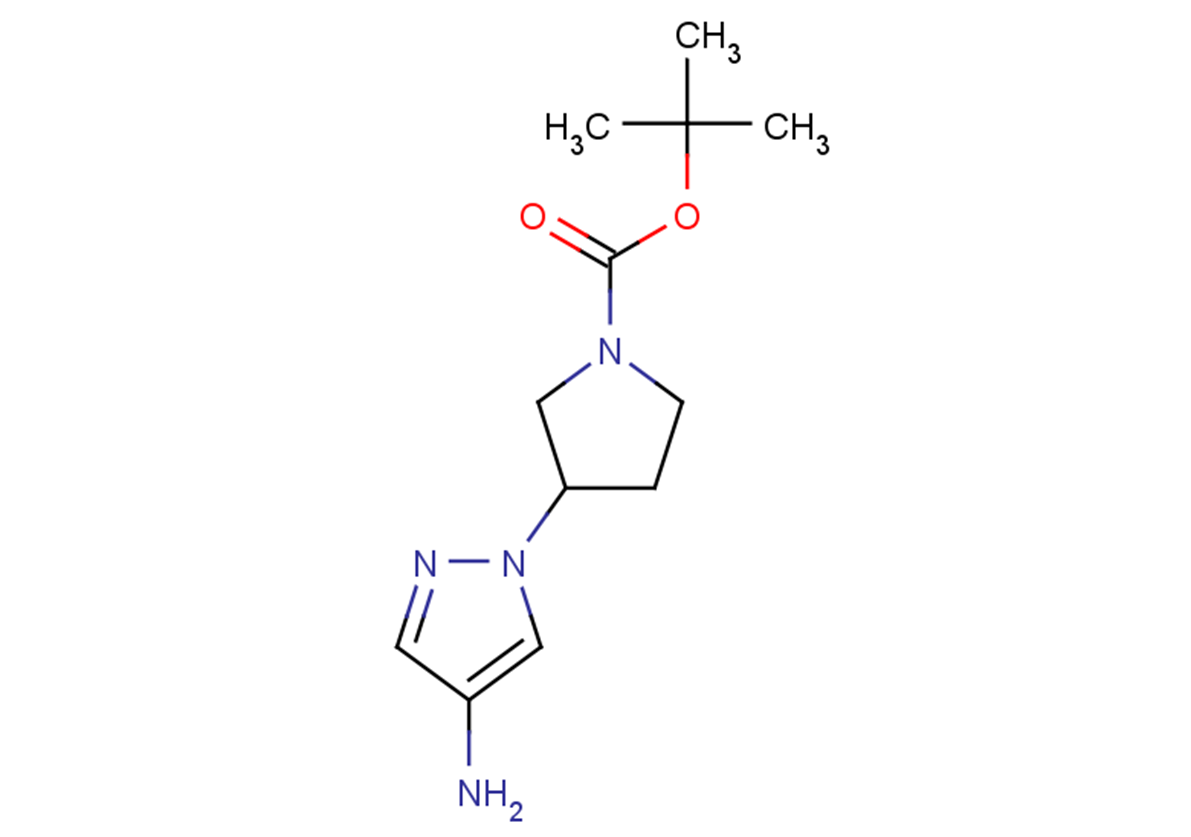 tert-butyl 3-(4-amino-1H-pyrazol-1-yl)pyrrolidine-1-carboxylate