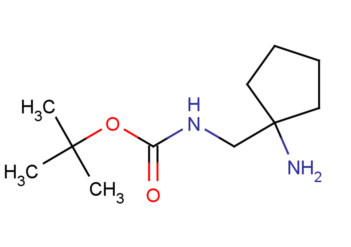 tert-butyl N-[(1-aminocyclopentyl)methyl]carbamate