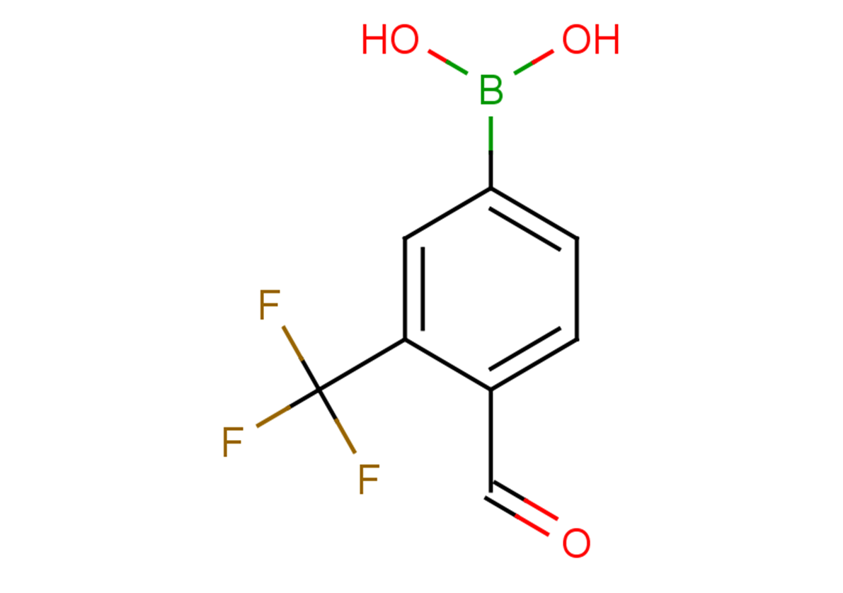 4-(dihydroxyboranyl)-2-(trifluoromethyl)benzaldehyde