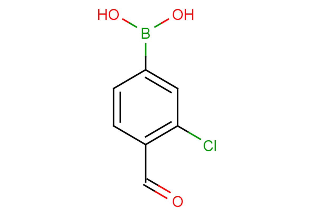 2-chloro-4-(dihydroxyboranyl)benzaldehyde