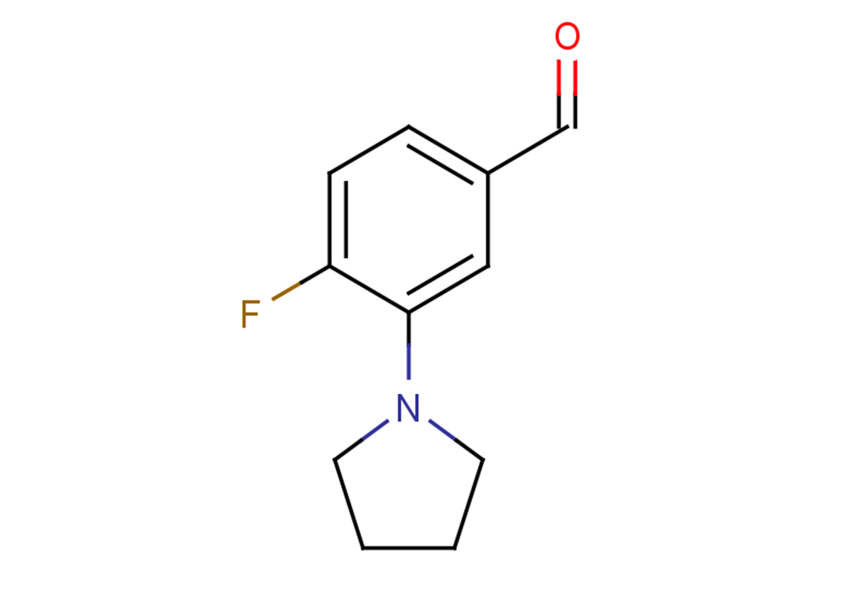 4-fluoro-3-(pyrrolidin-1-yl)benzaldehyde