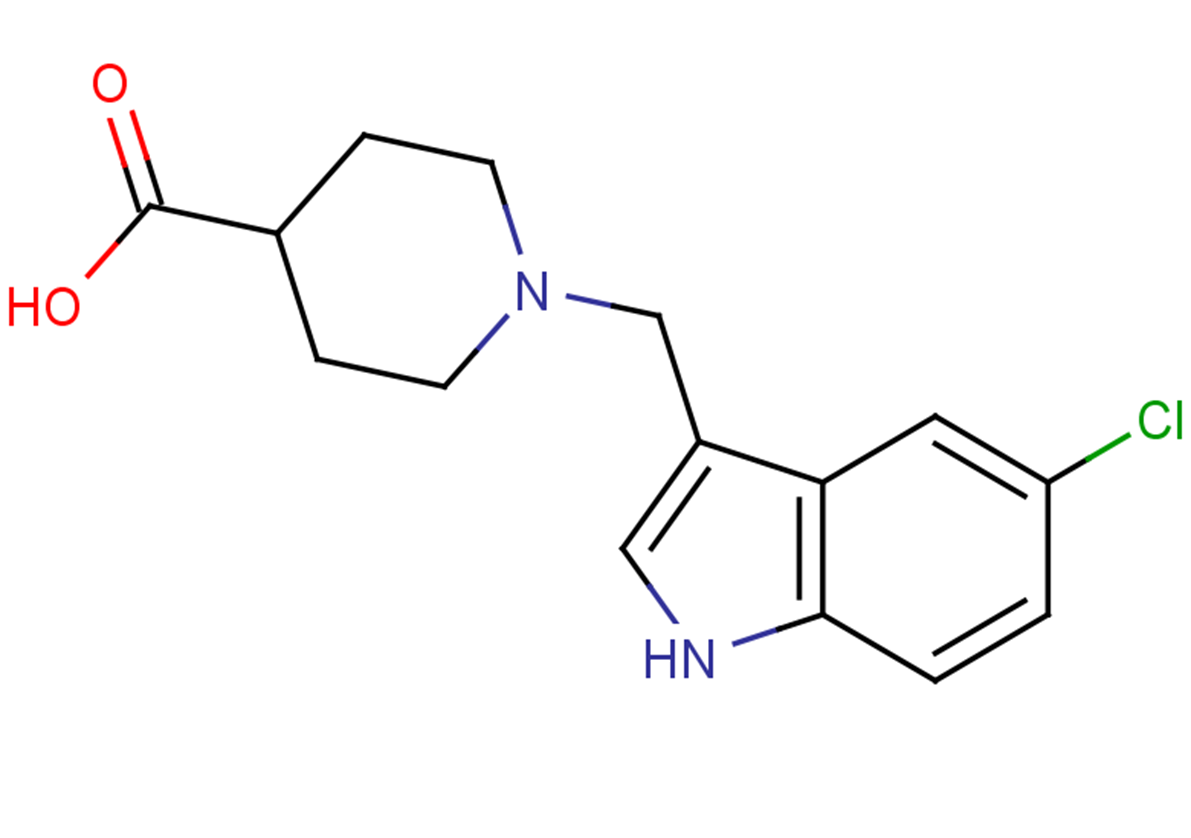 1-[(5-chloro-1H-indol-3-yl)methyl]piperidine-4-carboxylic acid