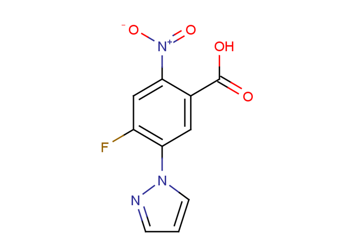 4-fluoro-2-nitro-5-(1H-pyrazol-1-yl)benzoic acid