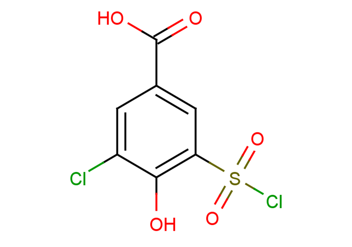 3-chloro-5-(chlorosulfonyl)-4-hydroxybenzoic acid