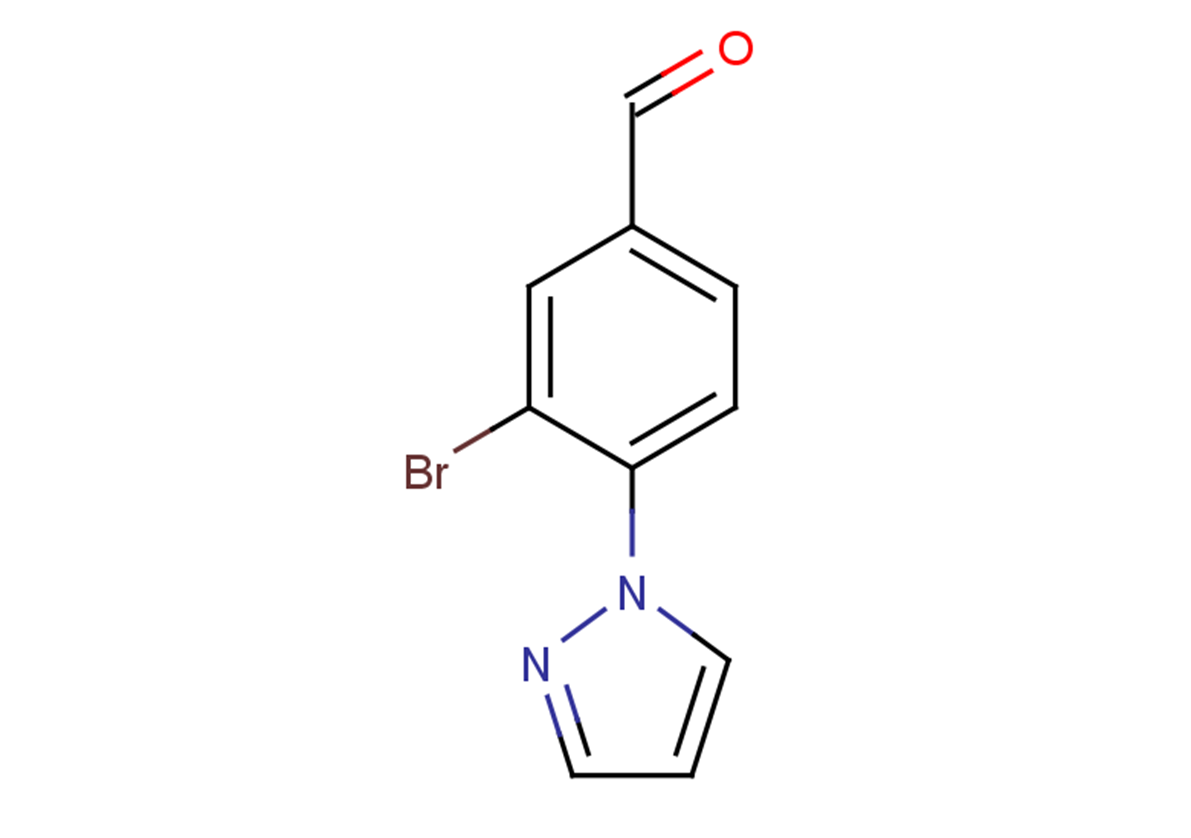 3-bromo-4-(1H-pyrazol-1-yl)benzaldehyde