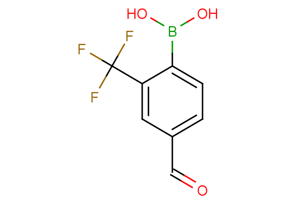 4-(dihydroxyboranyl)-3-(trifluoromethyl)benzaldehyde
