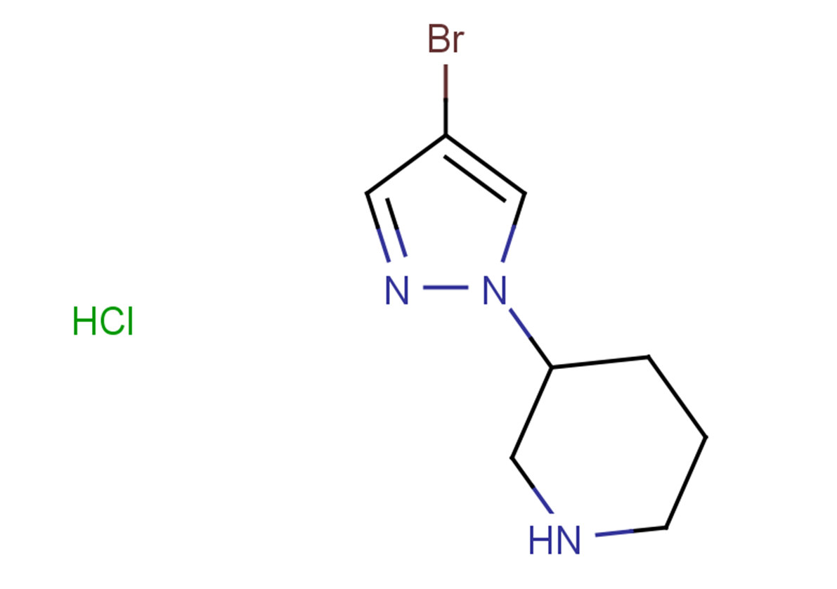 3-(4-bromo-1H-pyrazol-1-yl)piperidine hydrochloride