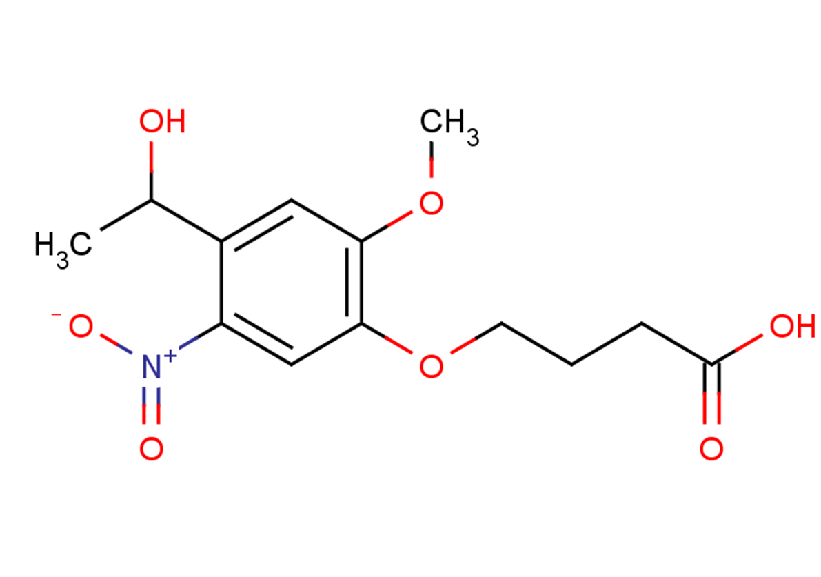 4-[4-(1-hydroxyethyl)-2-methoxy-5-nitrophenoxy]butanoic acid