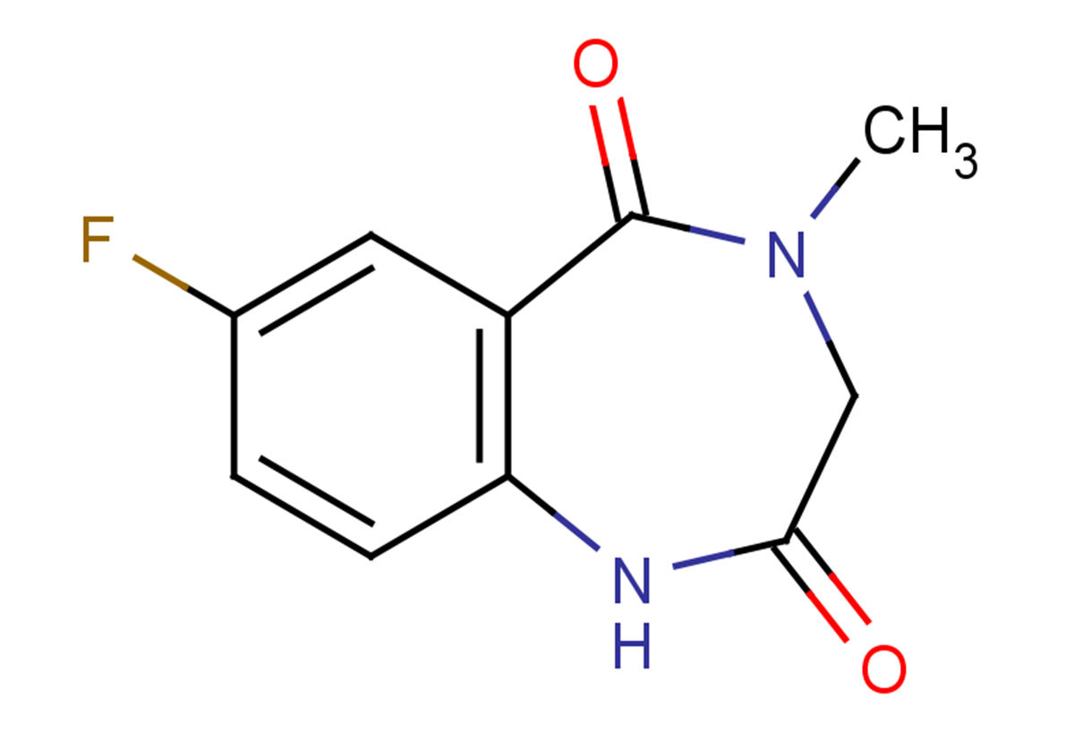 7-fluoro-4-methyl-2,3,4,5-tetrahydro-1H-1,4-benzodiazepine-2,5-dione