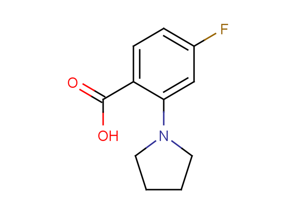 4-fluoro-2-(pyrrolidin-1-yl)benzoic acid