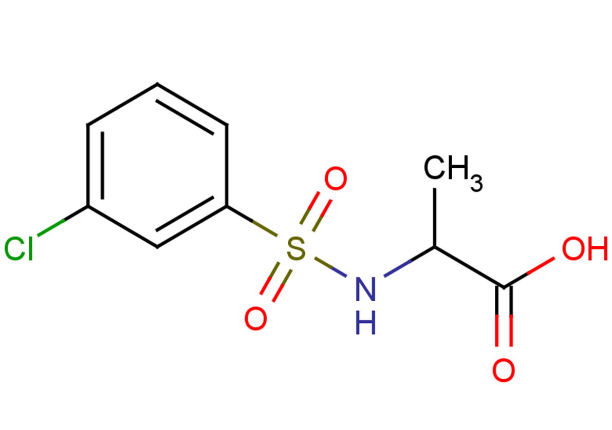 2-[(3-chlorobenzene)sulfonamido]propanoic acid