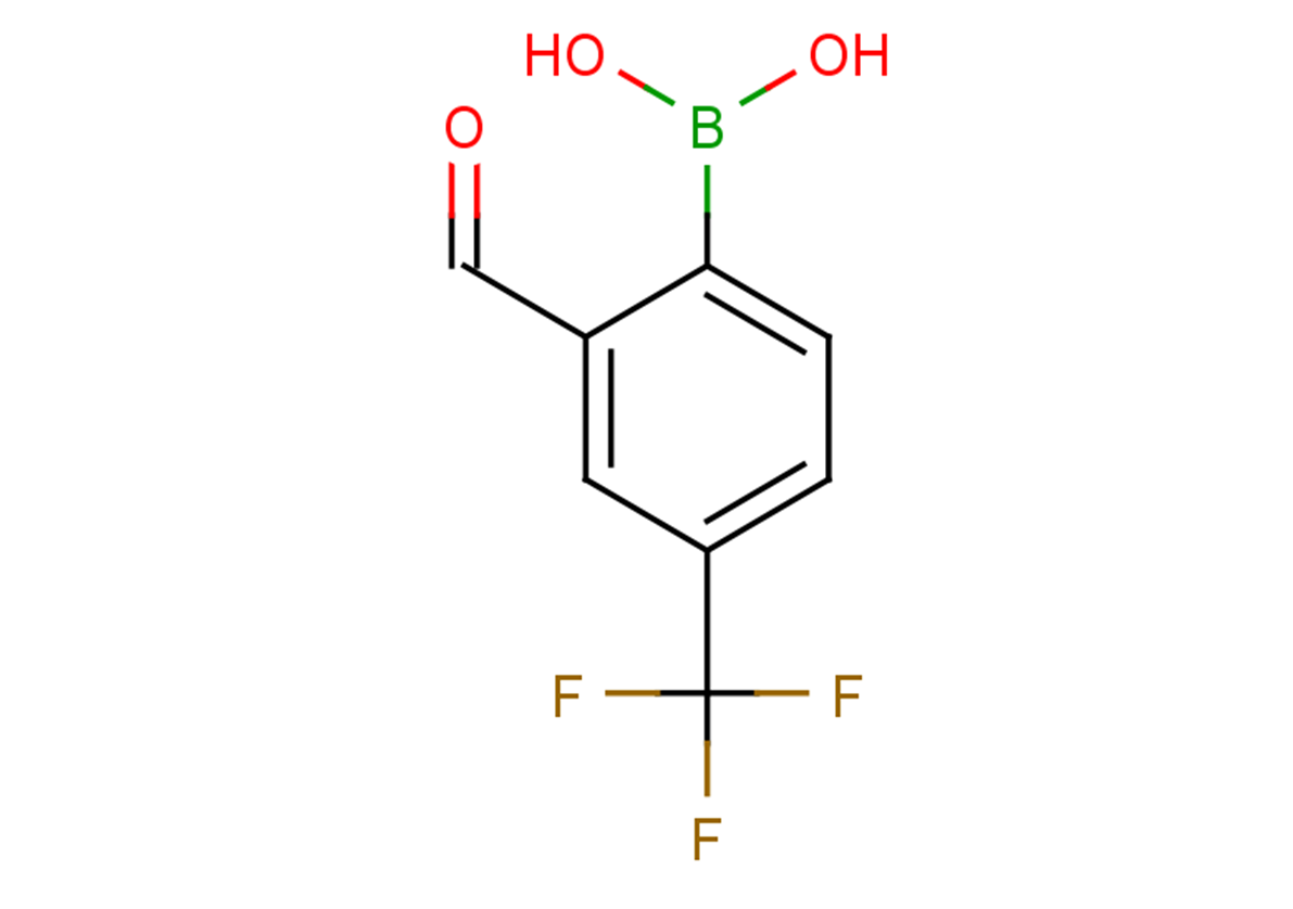 2-(dihydroxyboranyl)-5-(trifluoromethyl)benzaldehyde