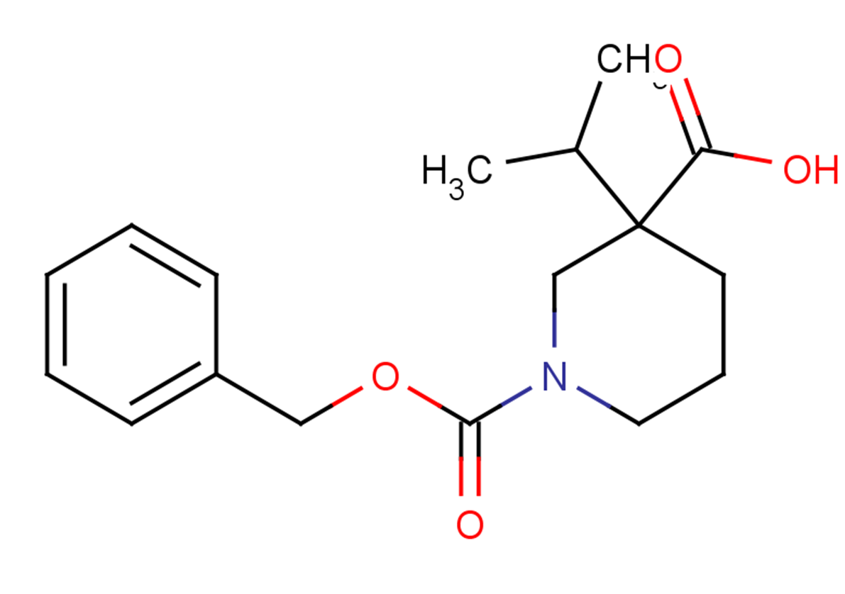 1-[(benzyloxy)carbonyl]-3-(propan-2-yl)piperidine-3-carboxylic acid