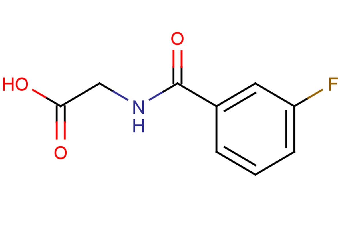 2-[(3-fluorophenyl)formamido]acetic acid