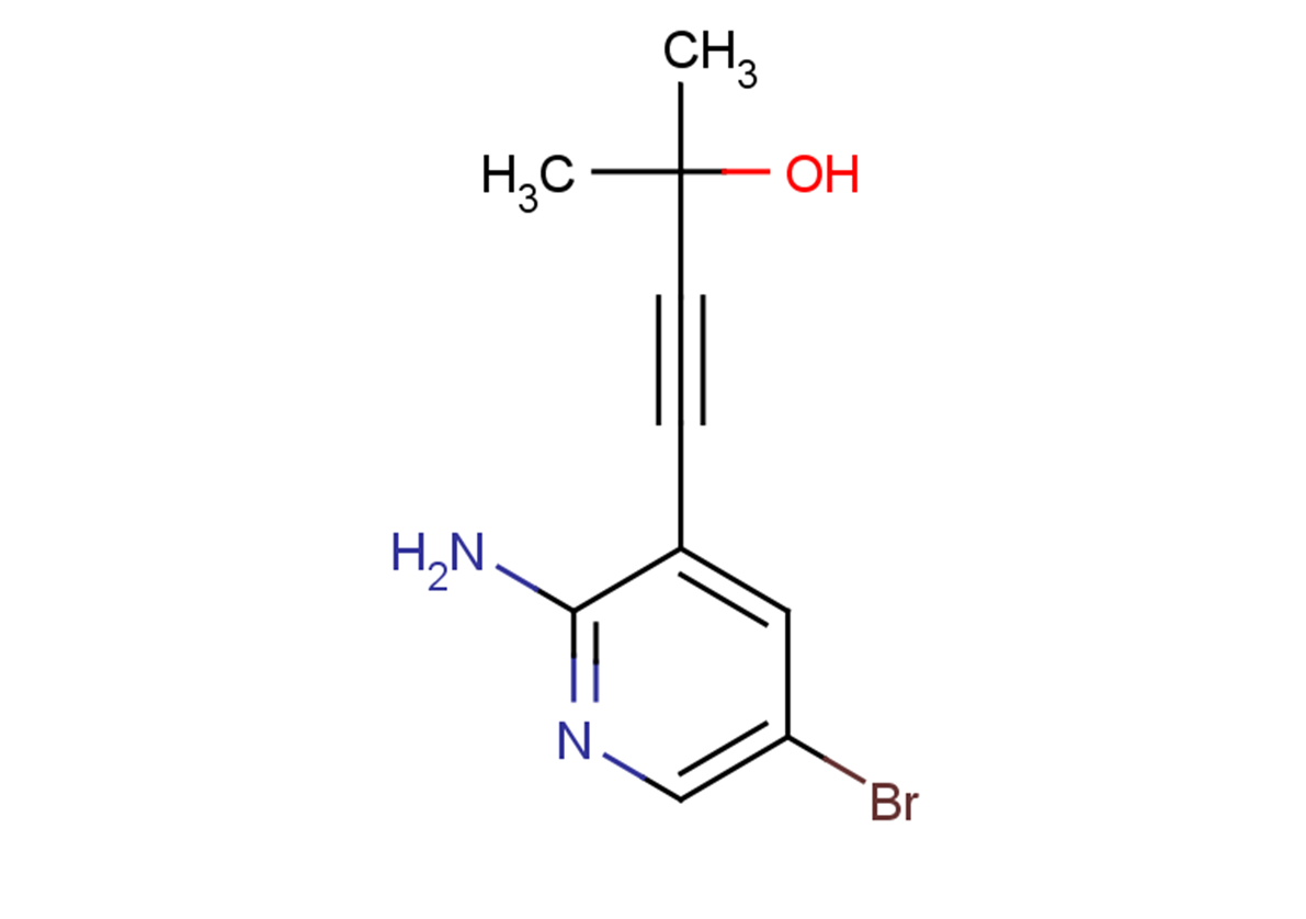 4-(2-amino-5-bromopyridin-3-yl)-2-methylbut-3-yn-2-ol