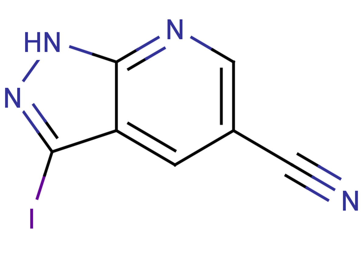 3-iodo-1H-pyrazolo[3,4-b]pyridine-5-carbonitrile