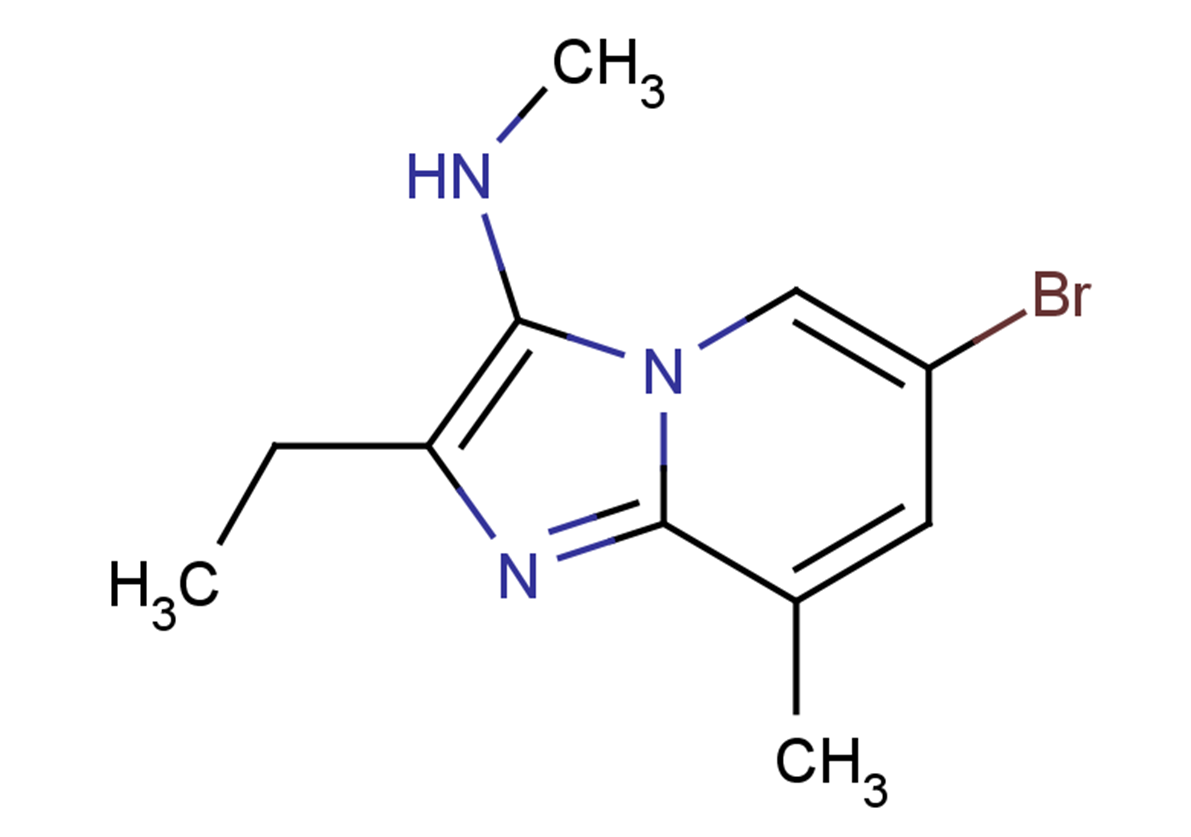6-bromo-2-ethyl-N,8-dimethylimidazo[1,2-a]pyridin-3-amine