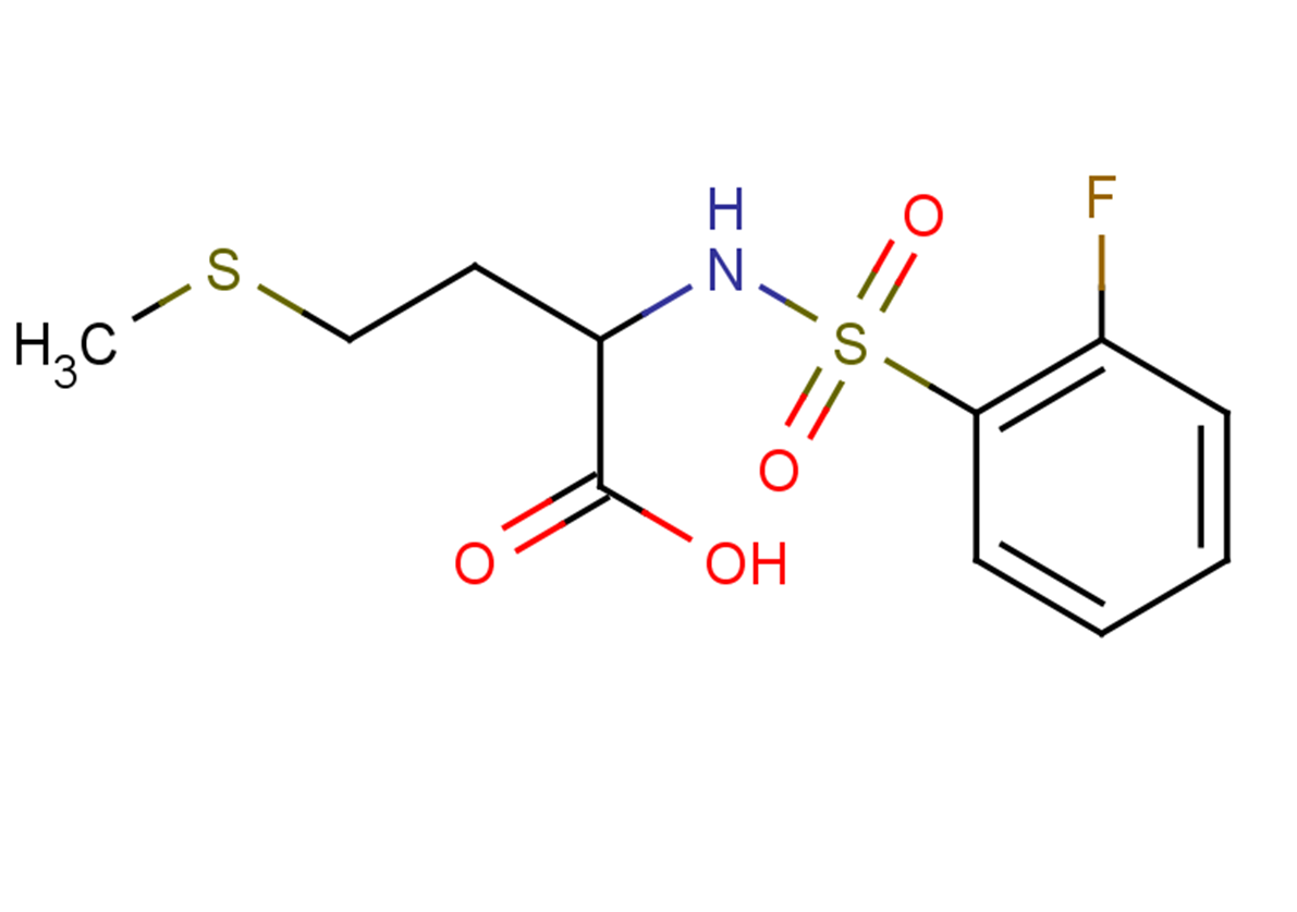 2-[(2-fluorobenzene)sulfonamido]-4-(methylsulfanyl)butanoic acid