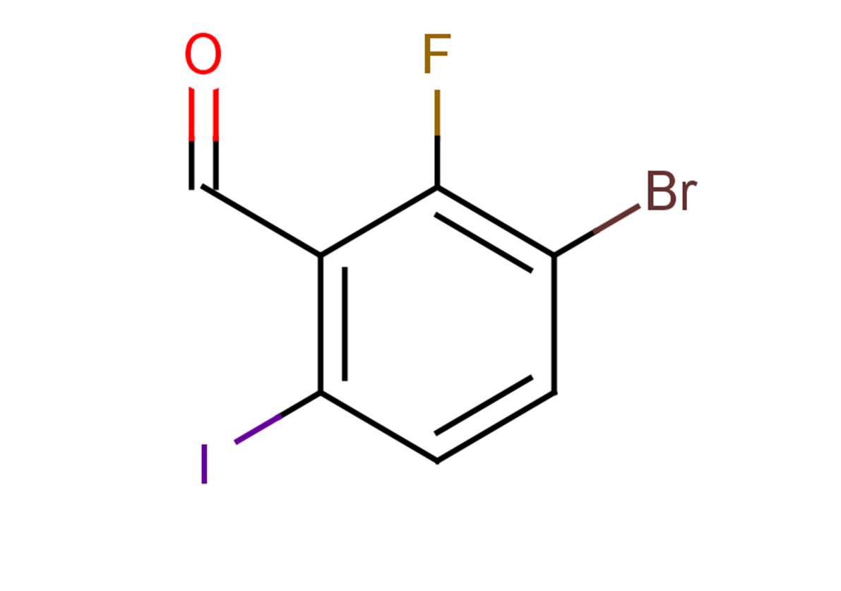 3-bromo-2-fluoro-6-iodobenzaldehyde