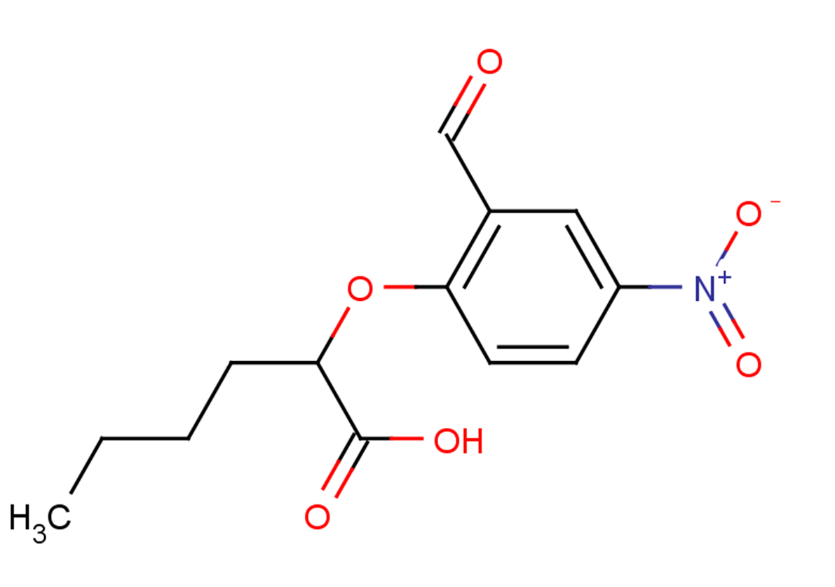 2-(2-formyl-4-nitrophenoxy)hexanoic acid