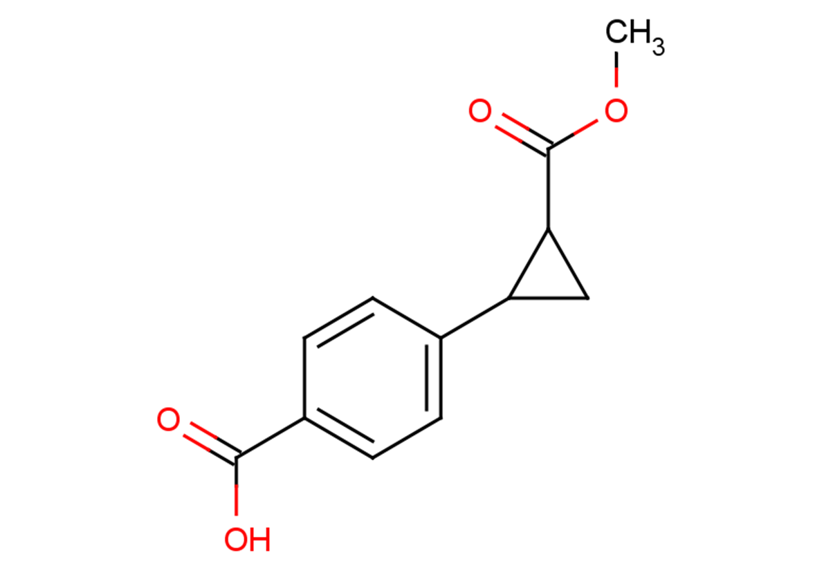 4-[2-(methoxycarbonyl)cyclopropyl]benzoic acid