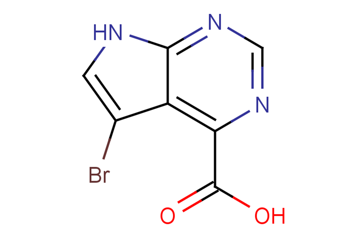 5-bromo-7H-pyrrolo[2,3-d]pyrimidine-4-carboxylic acid