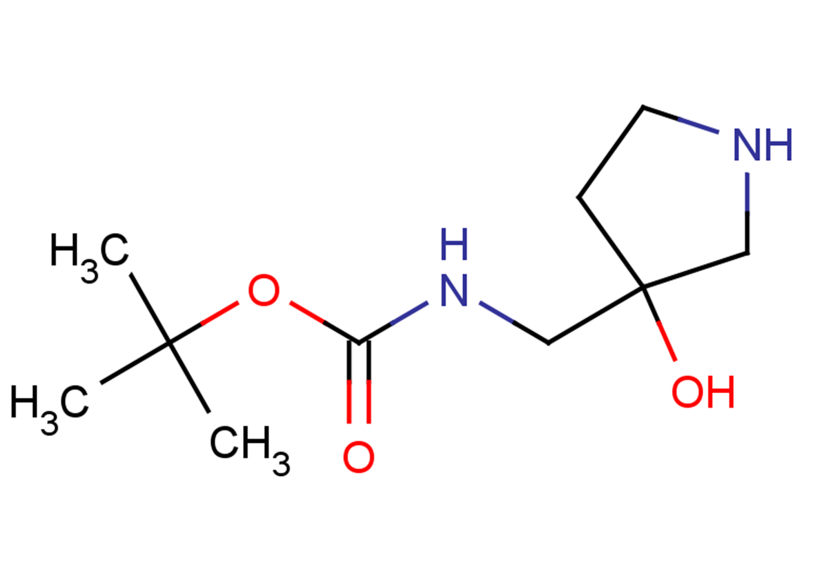 tert-butyl N-[(3-hydroxypyrrolidin-3-yl)methyl]carbamate