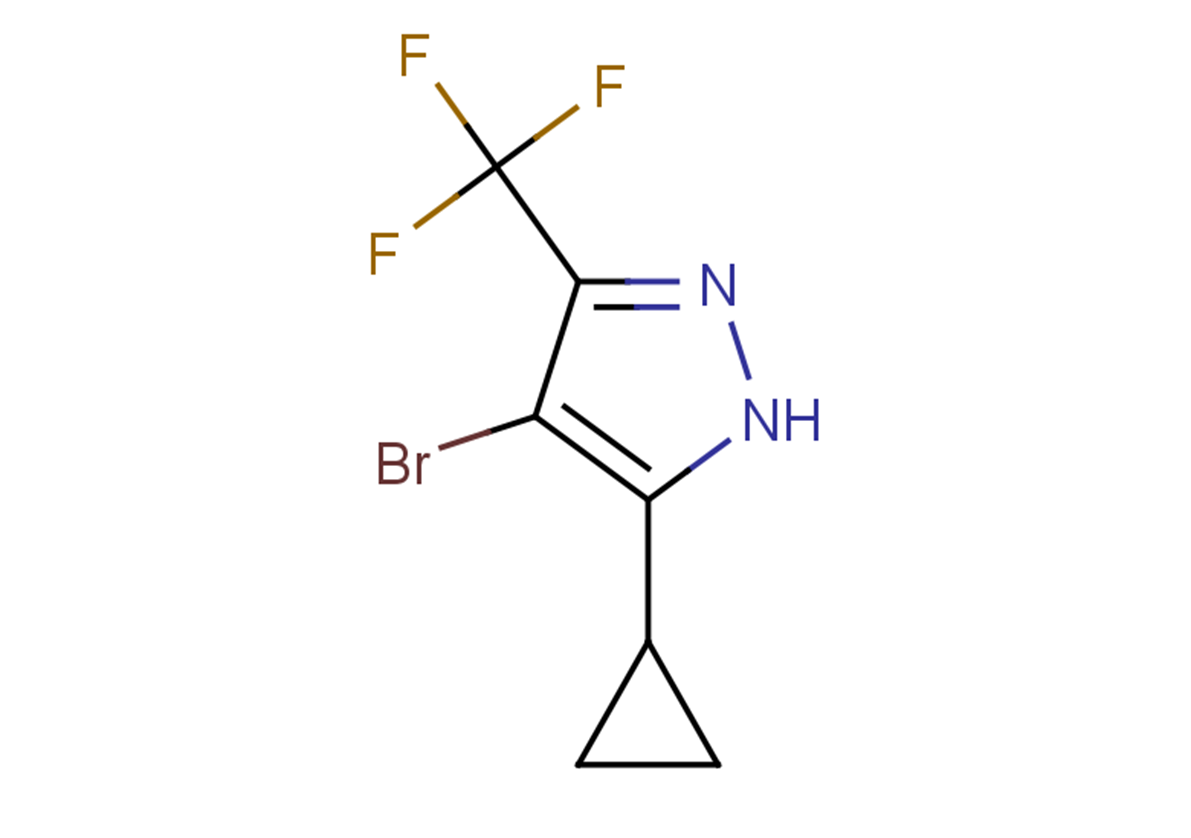 4-bromo-5-cyclopropyl-3-(trifluoromethyl)-1H-pyrazole