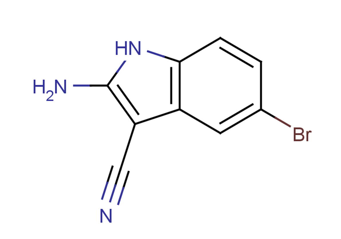 2-amino-5-bromo-1H-indole-3-carbonitrile