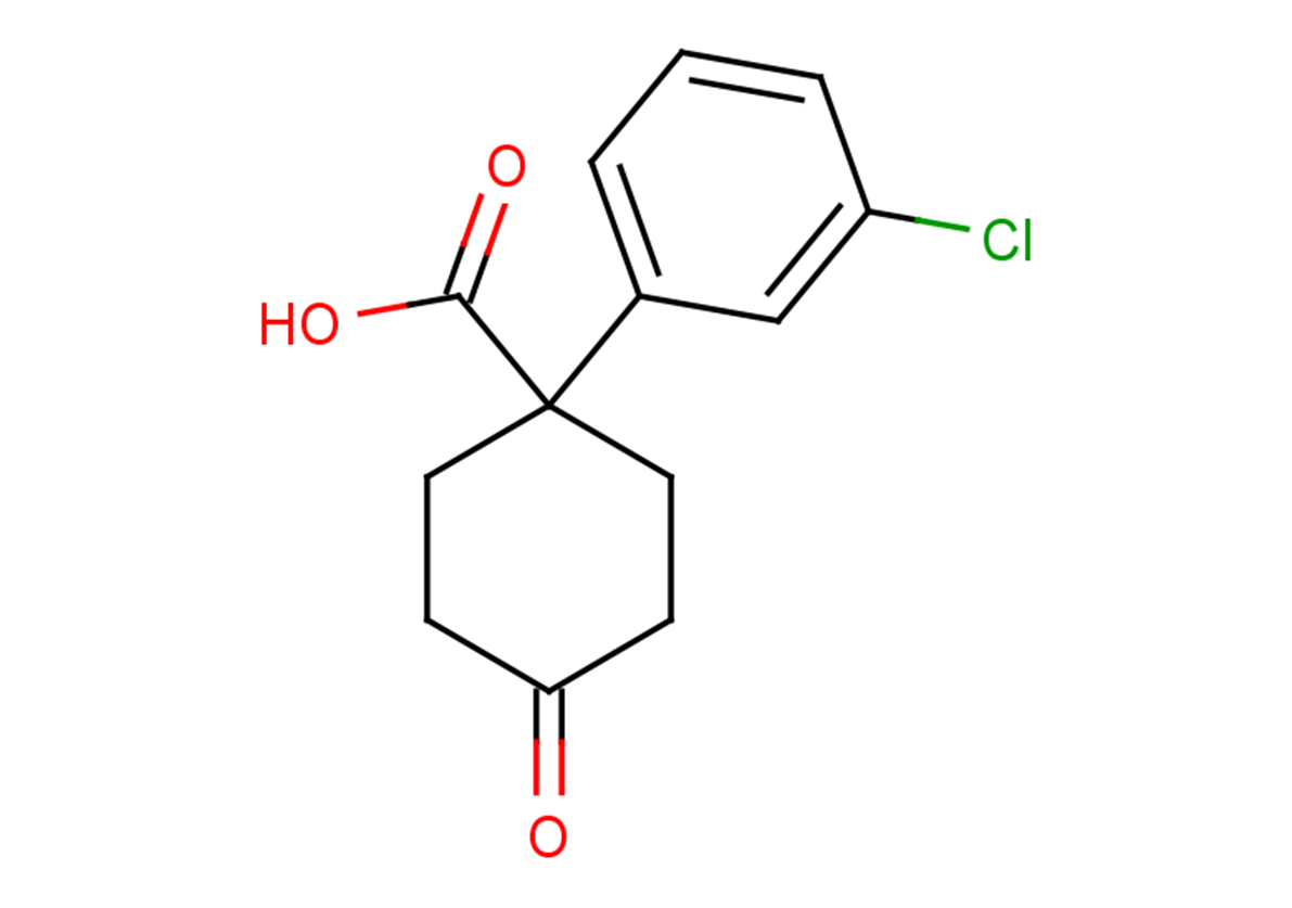 1-(3-chlorophenyl)-4-oxocyclohexane-1-carboxylic acid