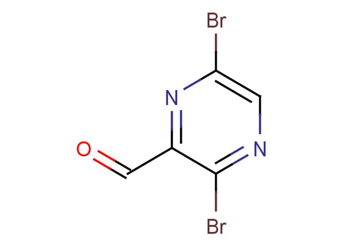 3,6-dibromopyrazine-2-carbaldehyde