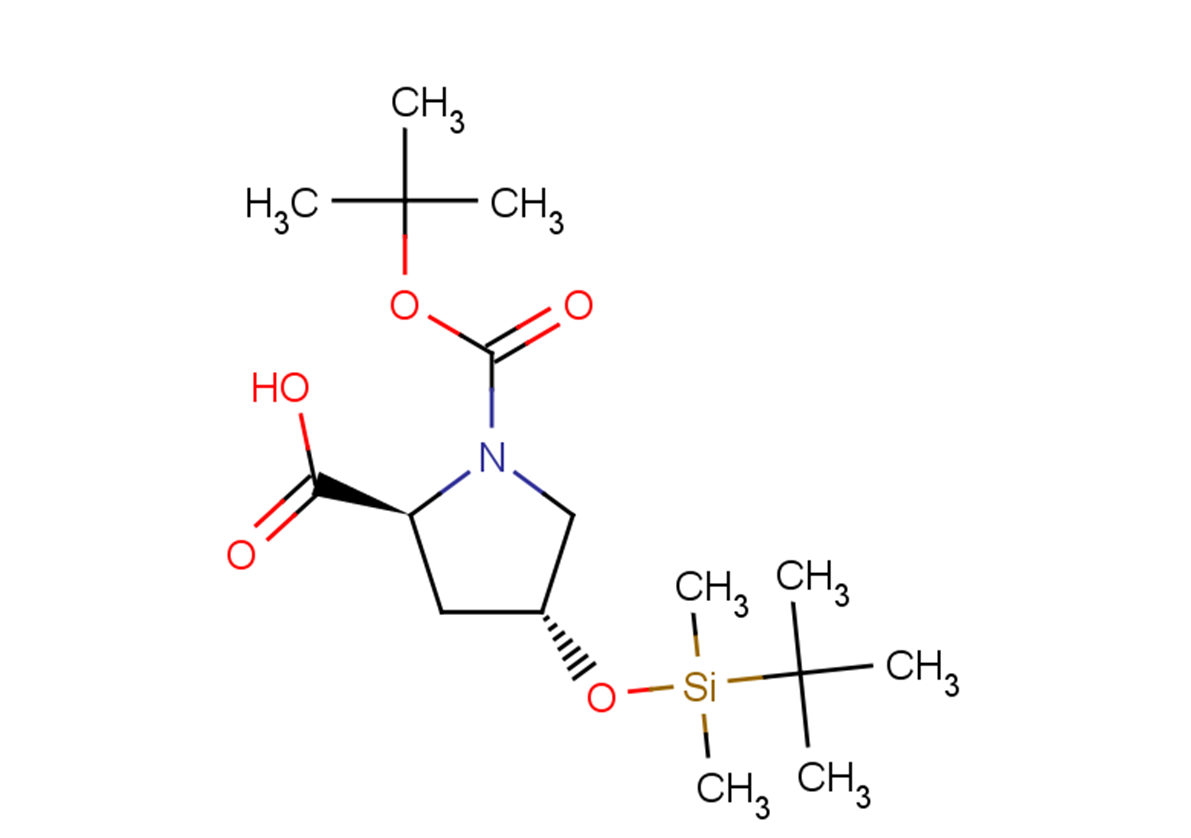 (2S,4R)-1-[(tert-butoxy)carbonyl]-4-[(tert-butyldimethylsilyl)oxy]pyrrolidine-2-carboxylic acid