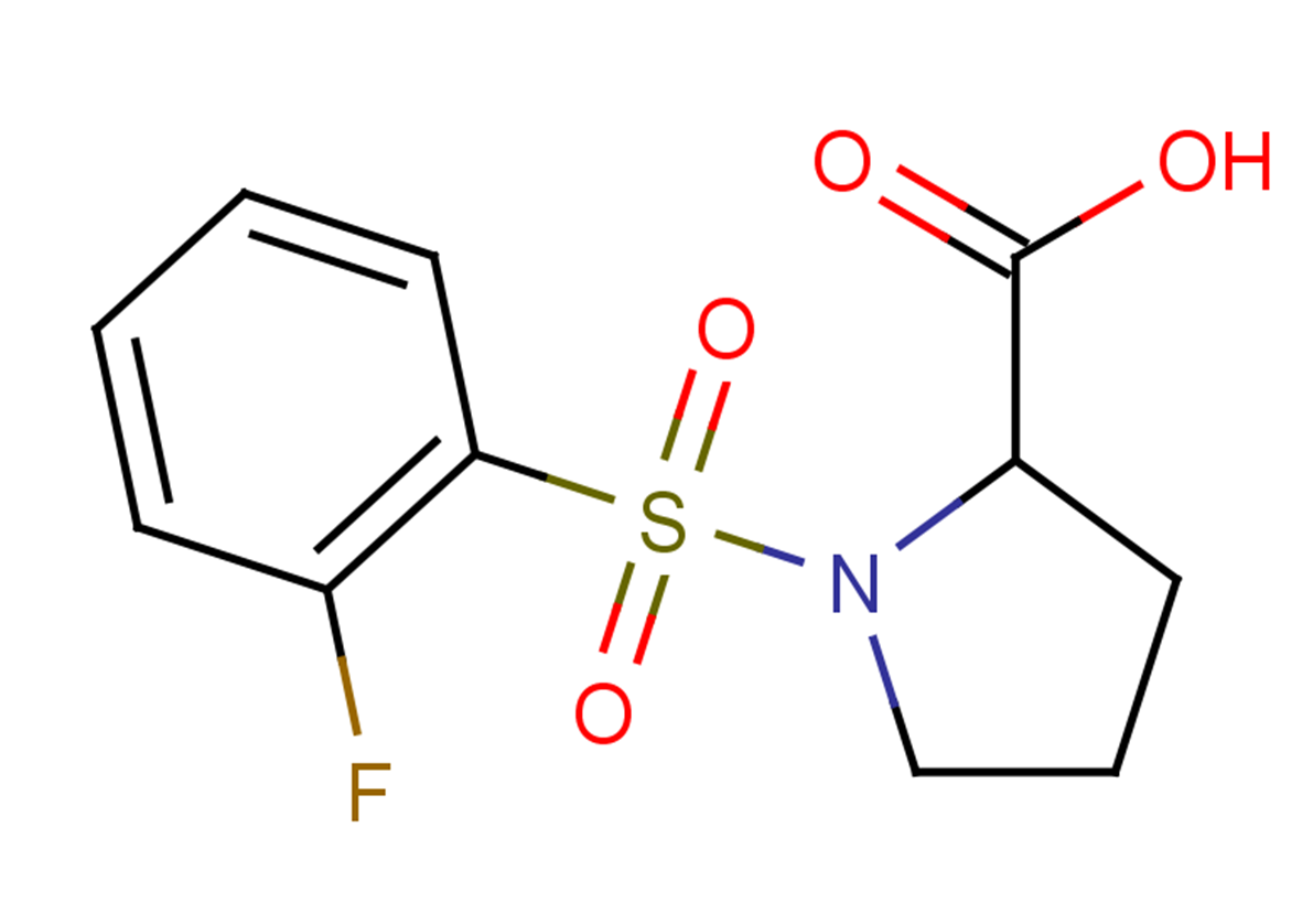 1-[(2-fluorobenzene)sulfonyl]pyrrolidine-2-carboxylic acid