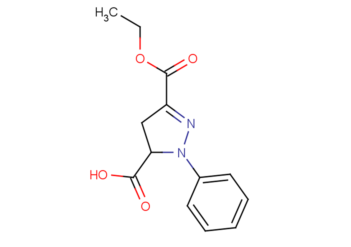 3-(ethoxycarbonyl)-1-phenyl-4,5-dihydro-1H-pyrazole-5-carboxylic acid