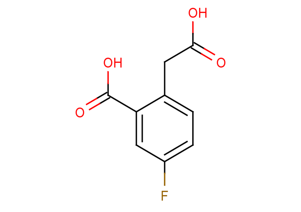 2-(carboxymethyl)-5-fluorobenzoic acid