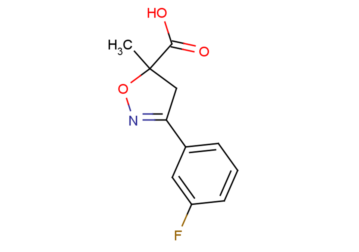 3-(3-fluorophenyl)-5-methyl-4,5-dihydro-1,2-oxazole-5-carboxylic acid