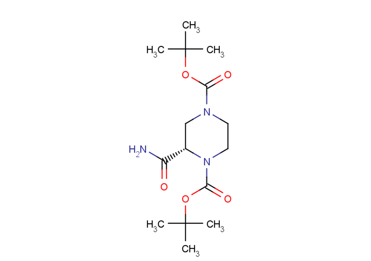 1,4-di-tert-butyl (2S)-2-carbamoylpiperazine-1,4-dicarboxylate