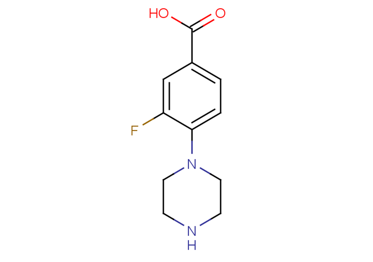3-fluoro-4-(piperazin-1-yl)benzoic acid