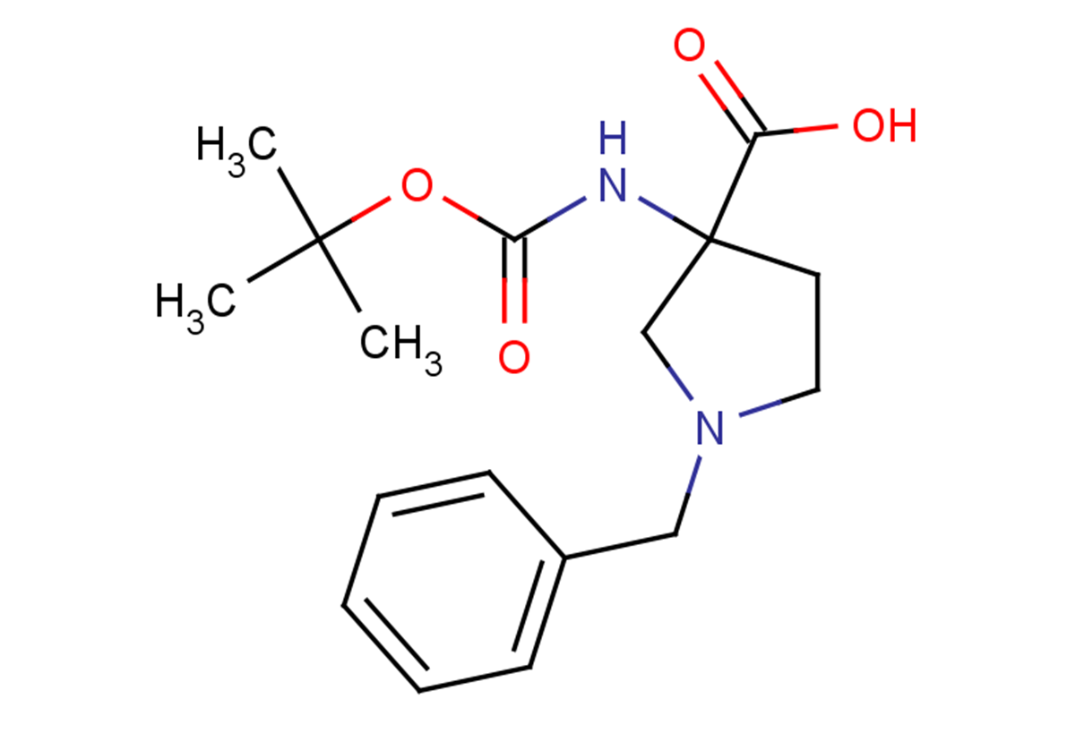 1-benzyl-3-{[(tert-butoxy)carbonyl]amino}pyrrolidine-3-carboxylic acid