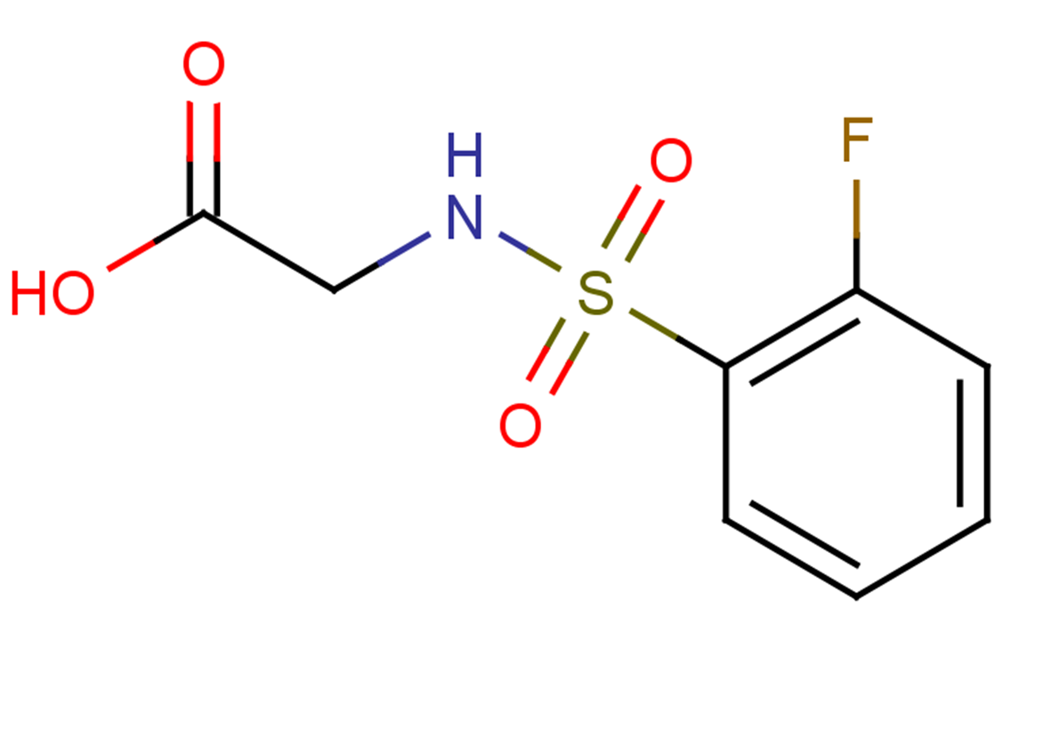 2-[(2-fluorobenzene)sulfonamido]acetic acid