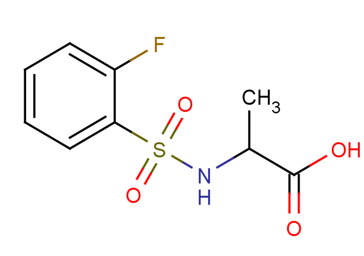 2-[(2-fluorobenzene)sulfonamido]propanoic acid