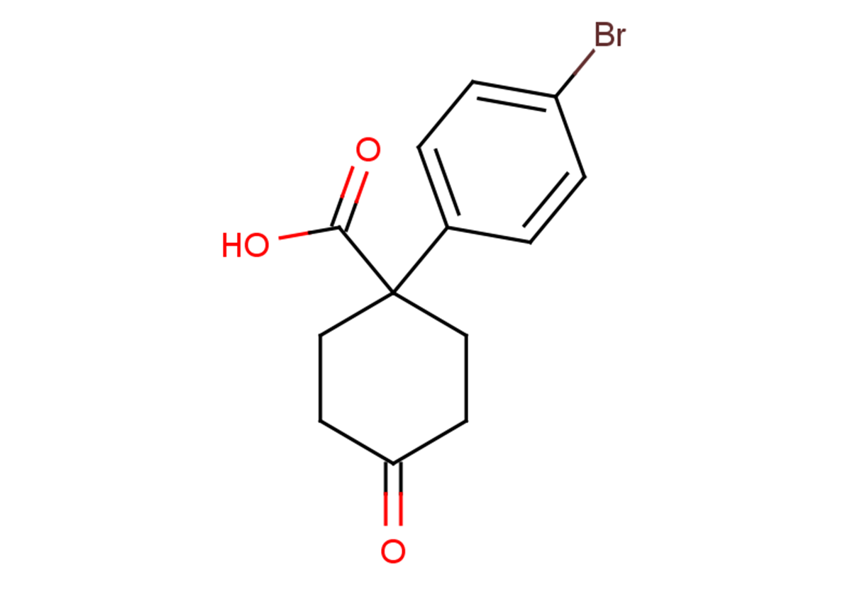 1-(4-bromophenyl)-4-oxocyclohexane-1-carboxylic acid
