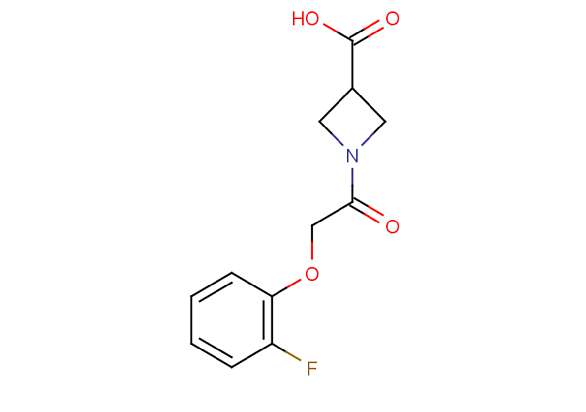 1-[2-(2-fluorophenoxy)acetyl]azetidine-3-carboxylic acid