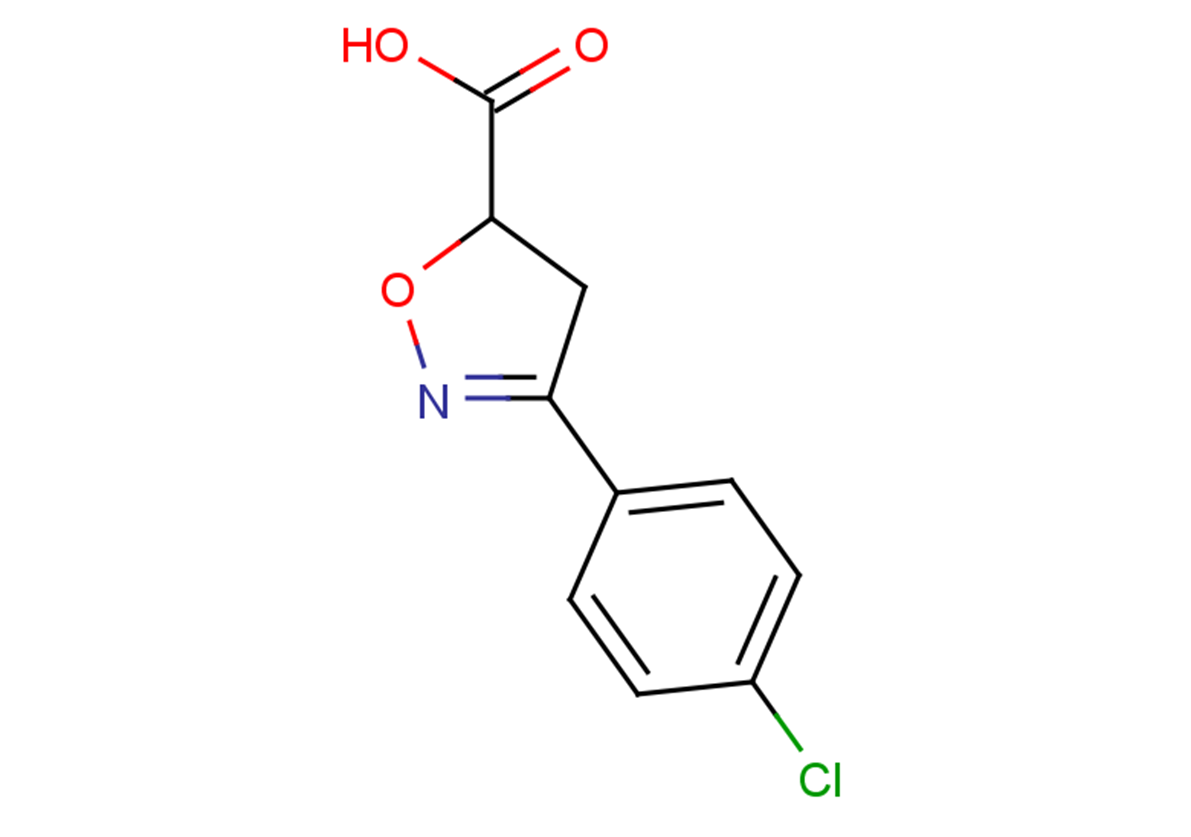 3-(4-chlorophenyl)-4,5-dihydro-1,2-oxazole-5-carboxylic acid