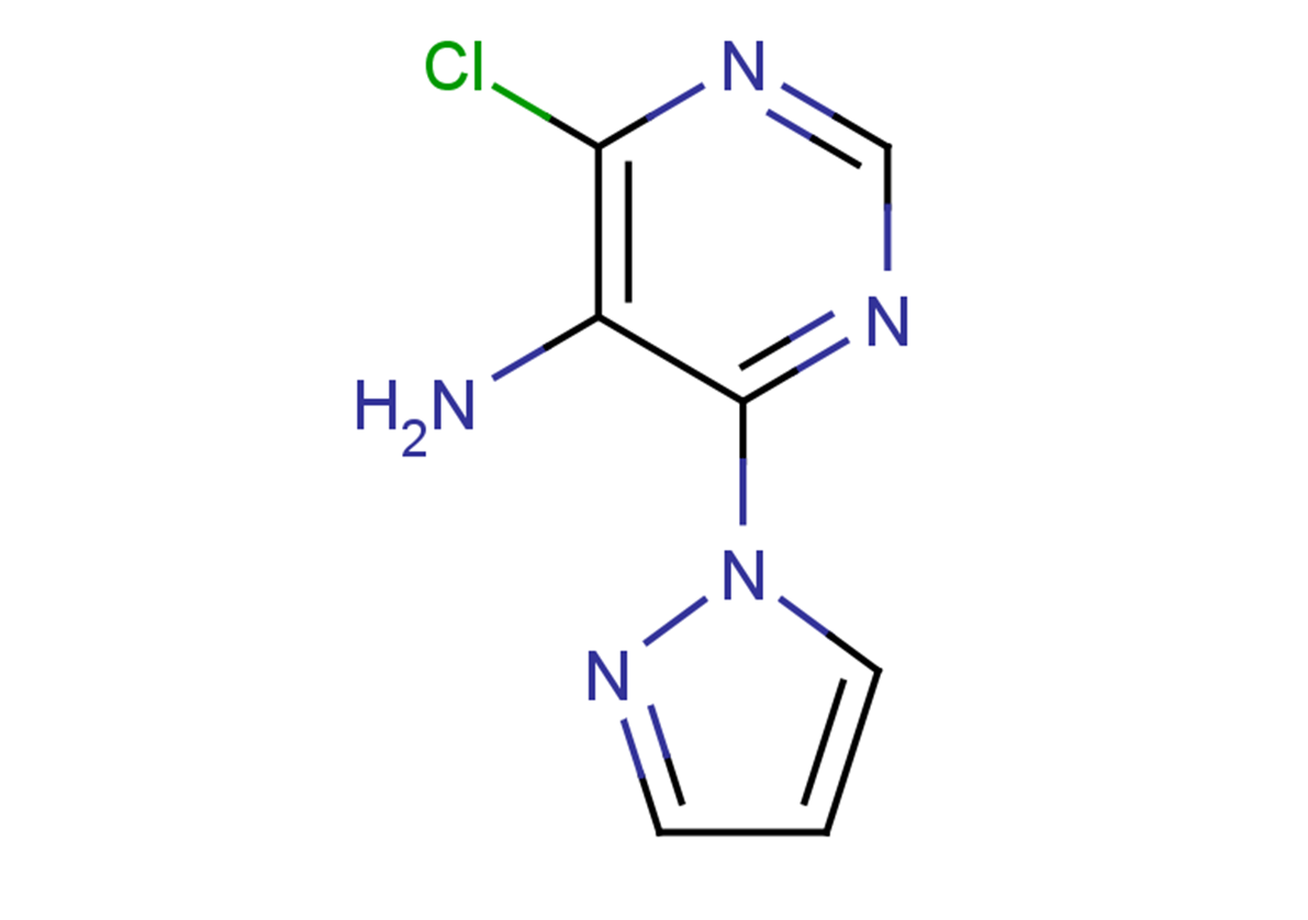4-chloro-6-(1H-pyrazol-1-yl)pyrimidin-5-amine