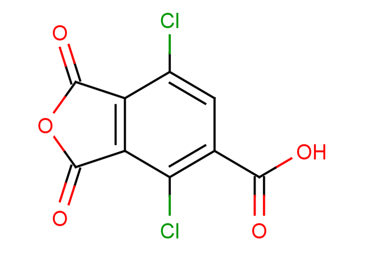 4,7-dichloro-1,3-dioxo-1,3-dihydro-2-benzofuran-5-carboxylic acid