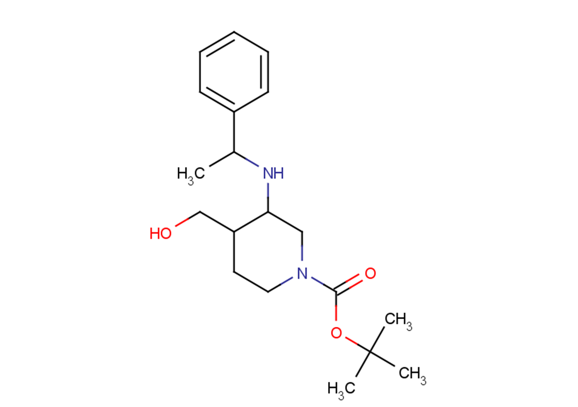 tert-butyl 4-(hydroxymethyl)-3-[(1-phenylethyl)amino]piperidine-1-carboxylate